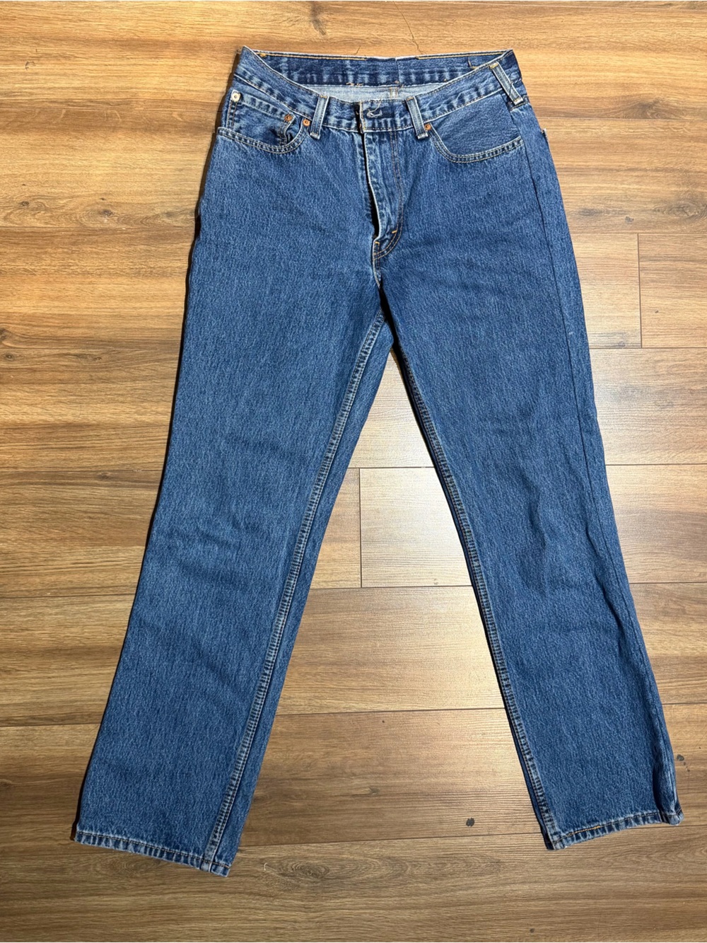 Vintage Levi’s Classic Straight-Leg Blue Denim Jeans
